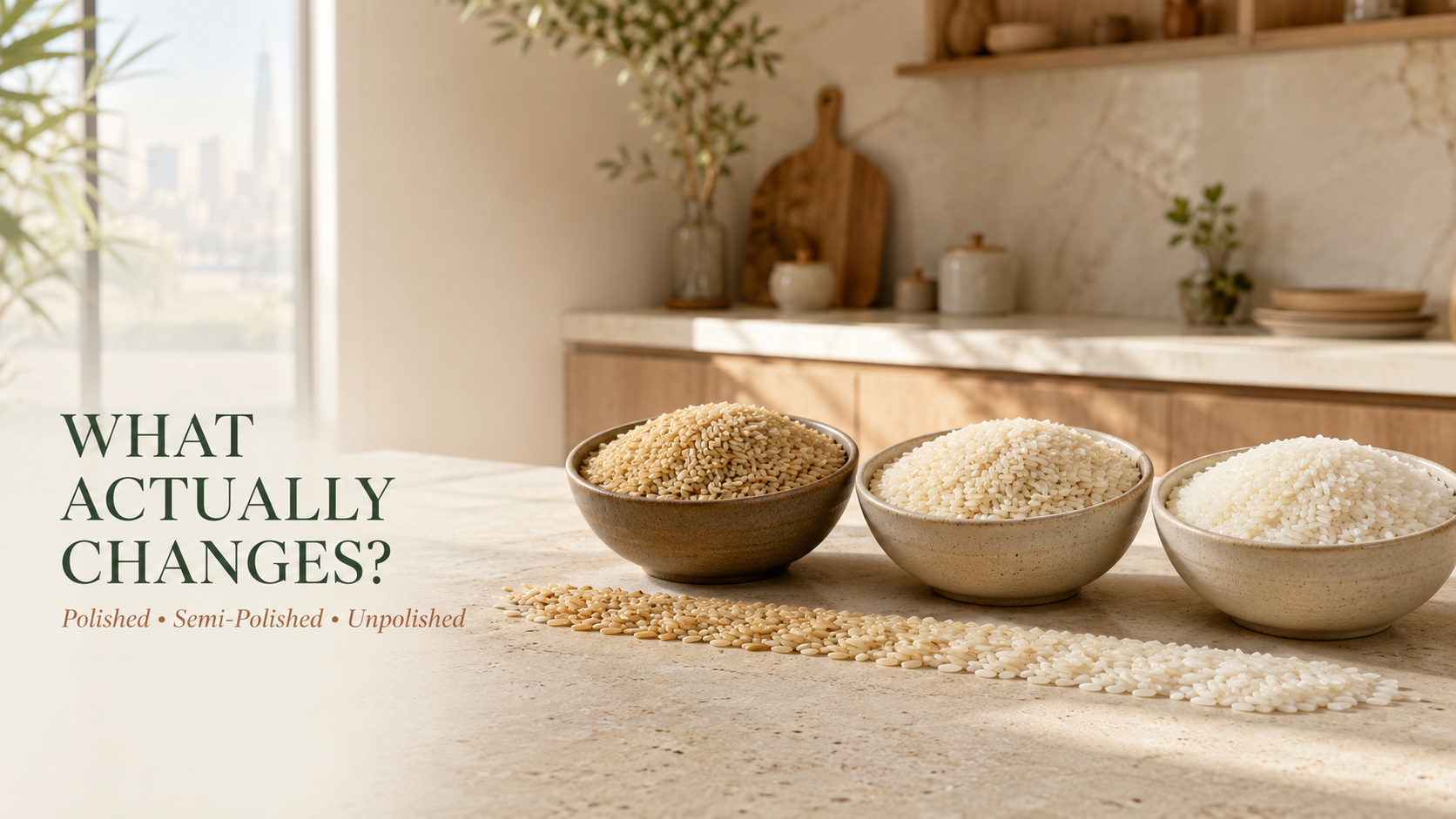 Polished, Semi-Polished and Unpolished Rice: What Actually Changes?