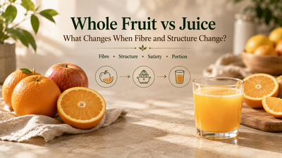 Whole Fruit vs Juice: What Changes When Fibre and Structure Change?