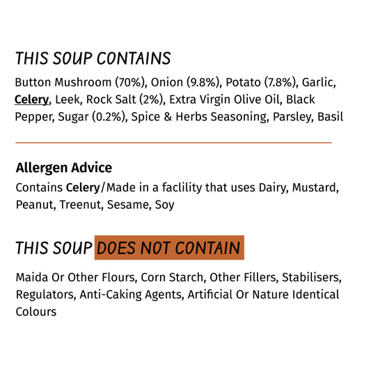 Pepper mushroom soup