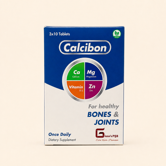 Calcibon Calcium, Magnesium, Zinc & Vitamin D3 Dietary Supplement – 30 Tablets