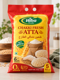 Hiba Foods Chakki Fresh Atta – 100% Whole Wheat Flour – 5 kg
