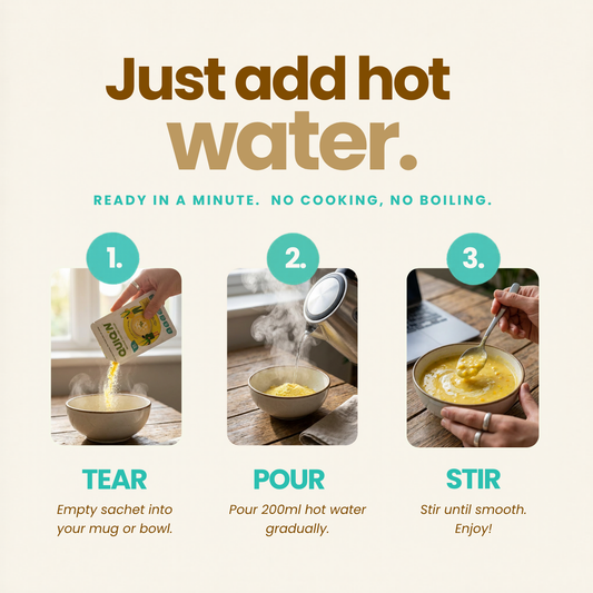 QUIQ'N Instant Protein Soup – Cheesy mushroom