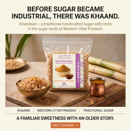 Khandsari Sugar – Traditional Sugar Made from Liquid Jaggery – 500gm