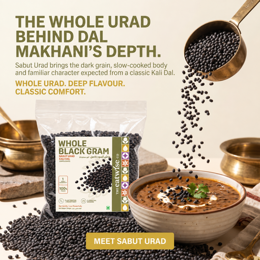Whole Black Gram (Sabut Urad / Kali Dal) – Unpolished – 500 g