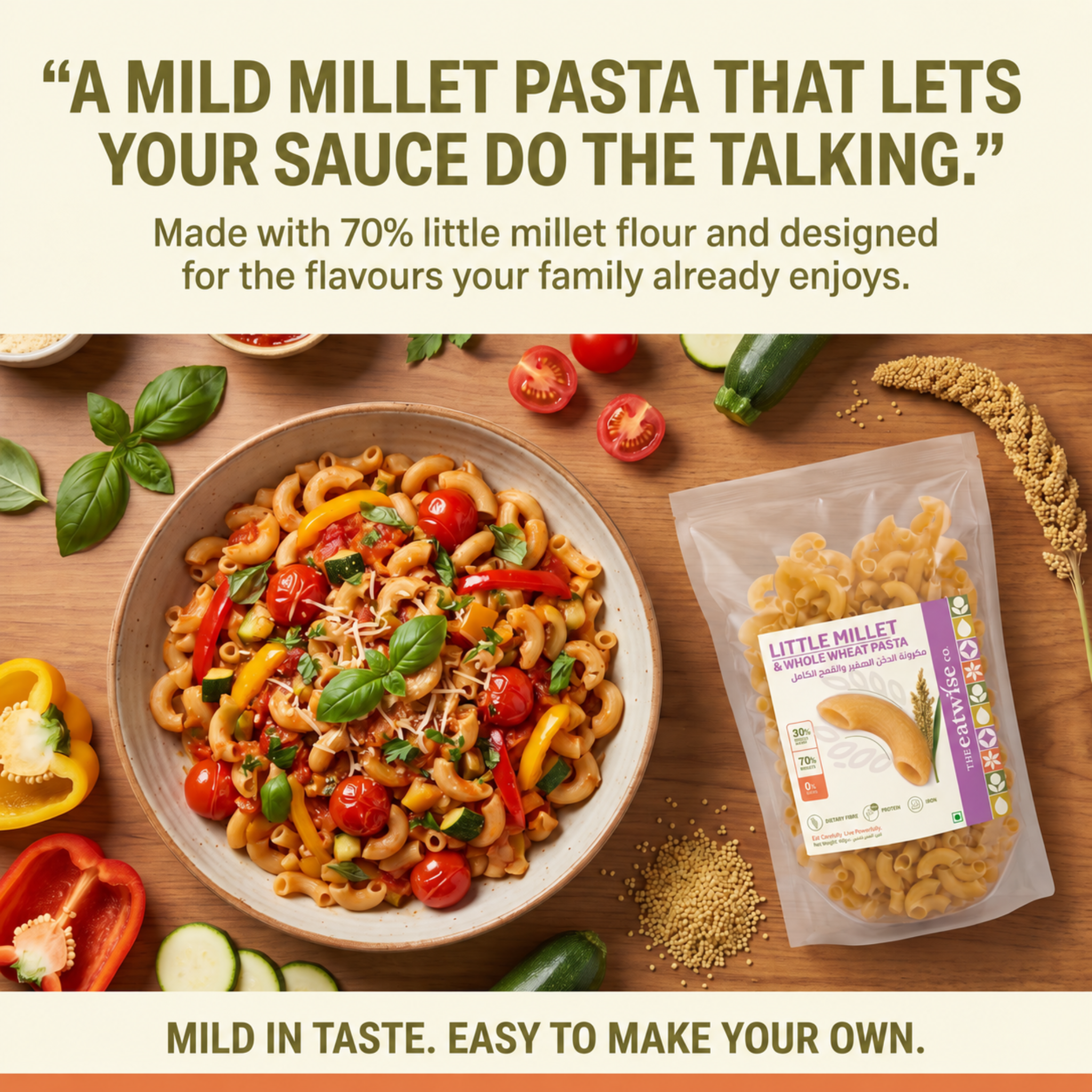 Little Millet & Whole Wheat Pasta