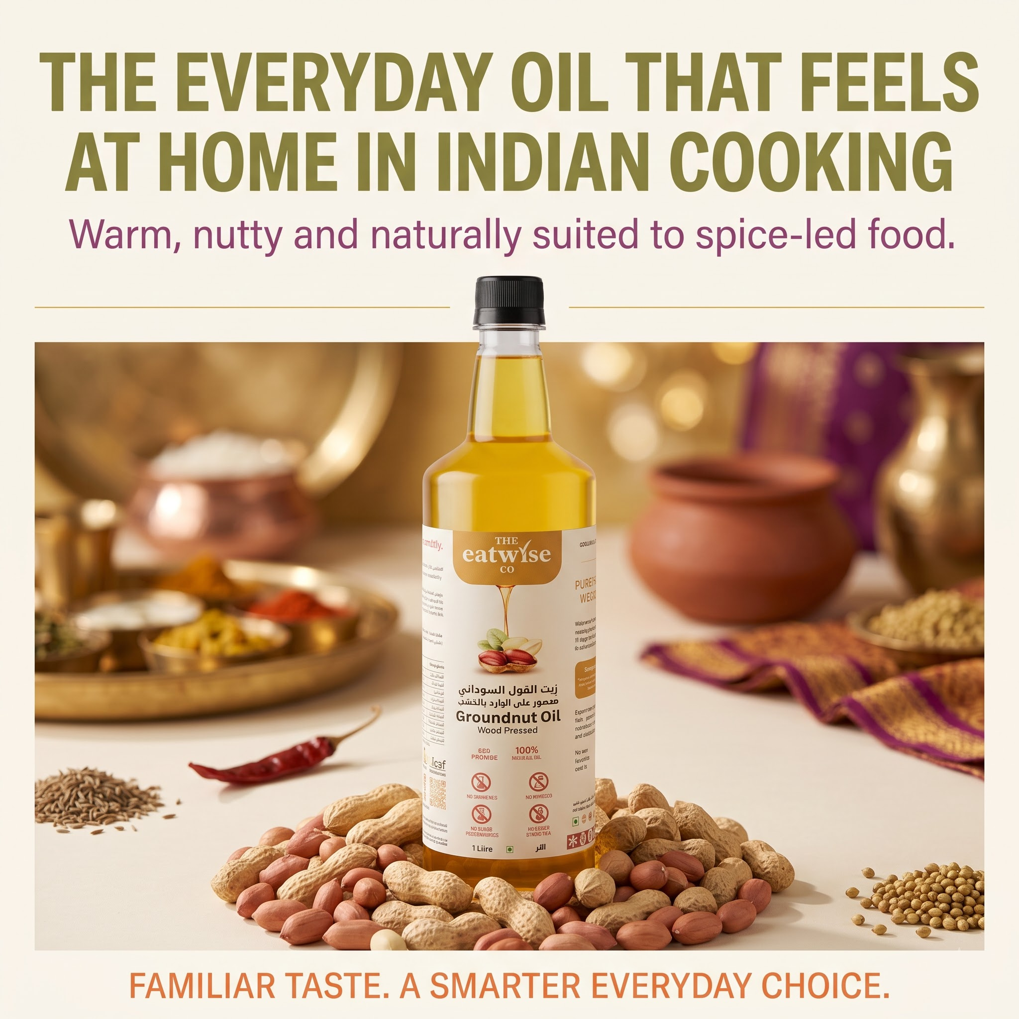 Groundnut Oil - (Woodpressed)