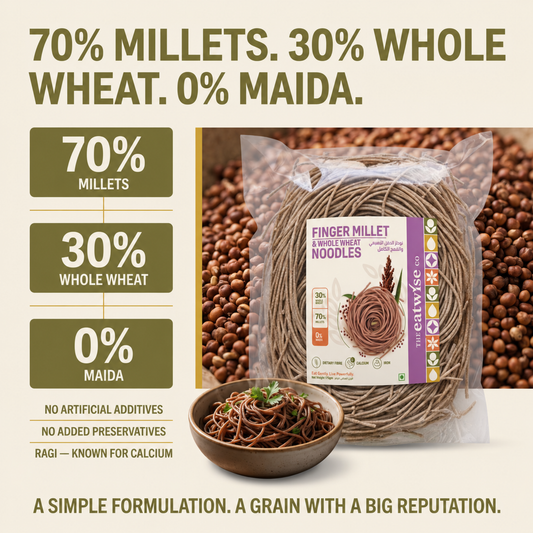 Finger Millet whole wheat noodles