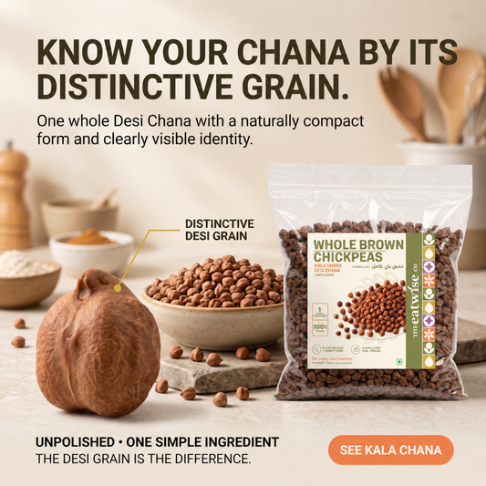 Whole Brown Chickpeas (Kala Chana / Desi Chana) – Unpolished 500gm
