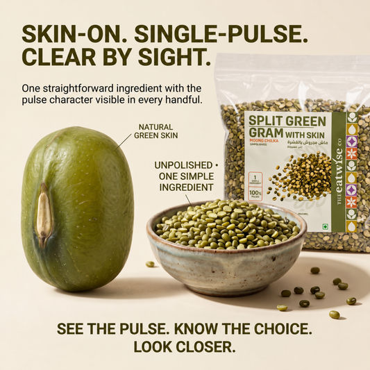 Split Green Gram with Skin (Moong Chilka) – Unpolished 500 gm