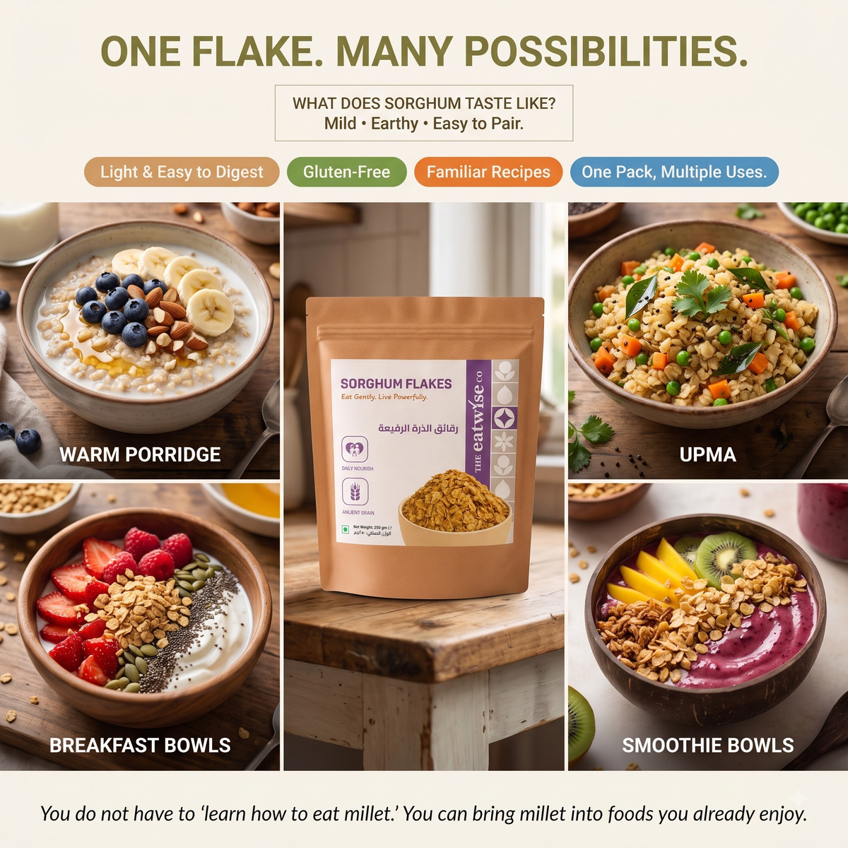 Sorghum Millet Flakes