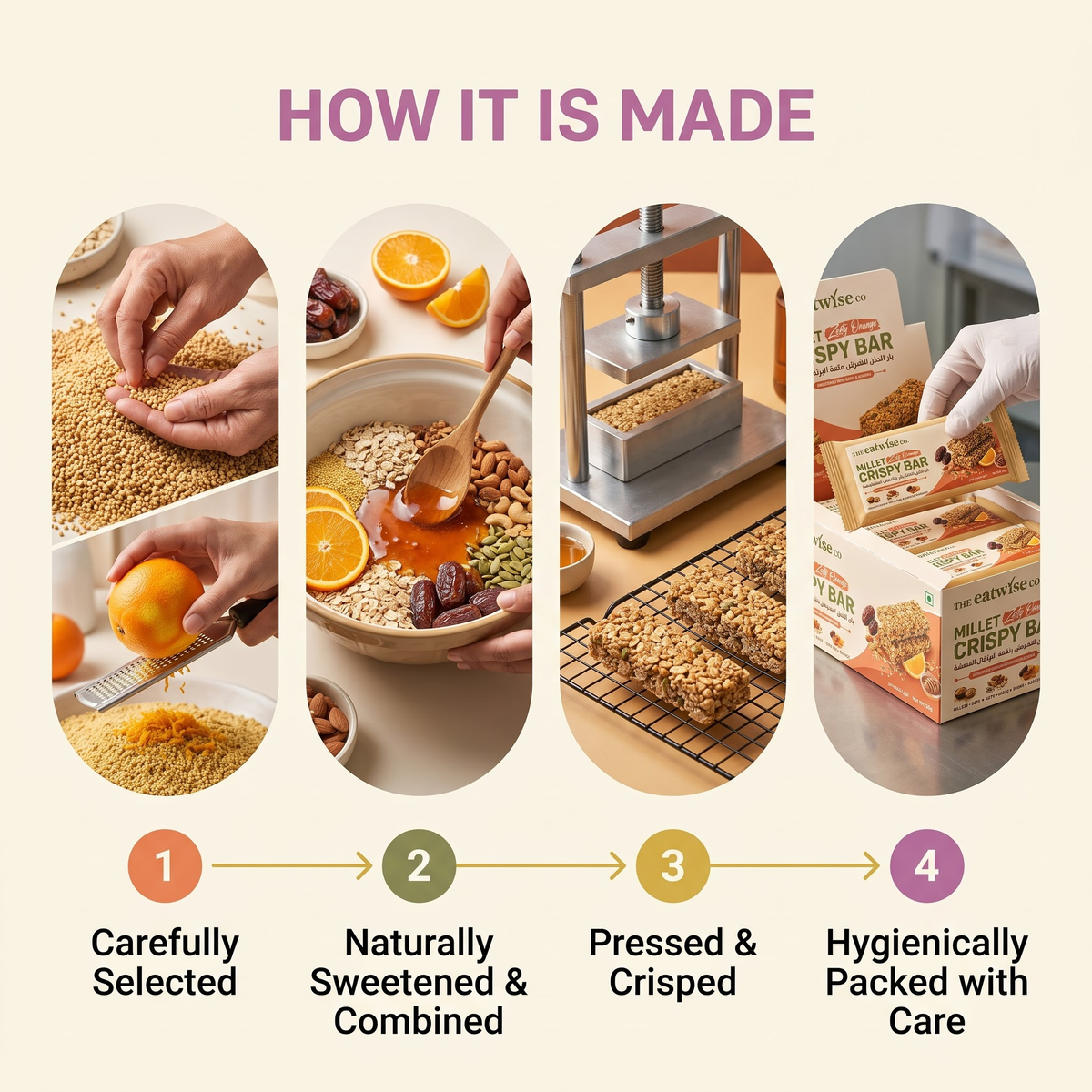 Millet Zesty Orange Crispy Bar