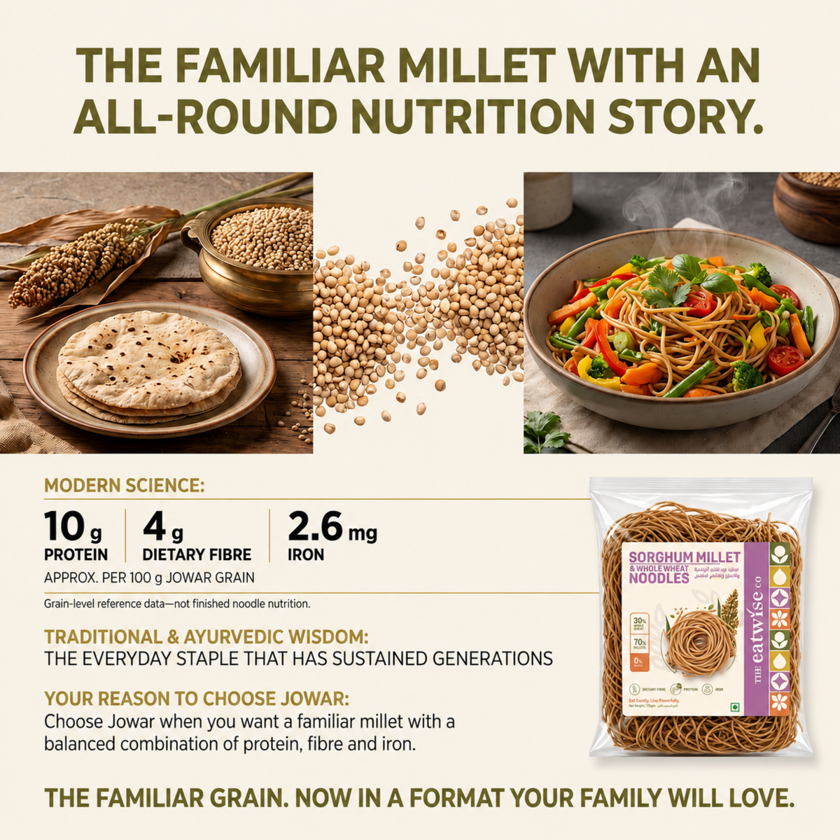 Sorghum Millet & Whole Wheat Noodles