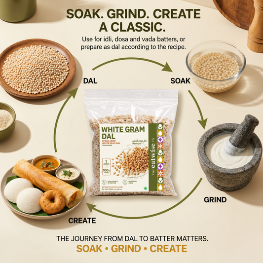 White Gram Dal (Dhuli Urad / White Urad Dal) – 500 g