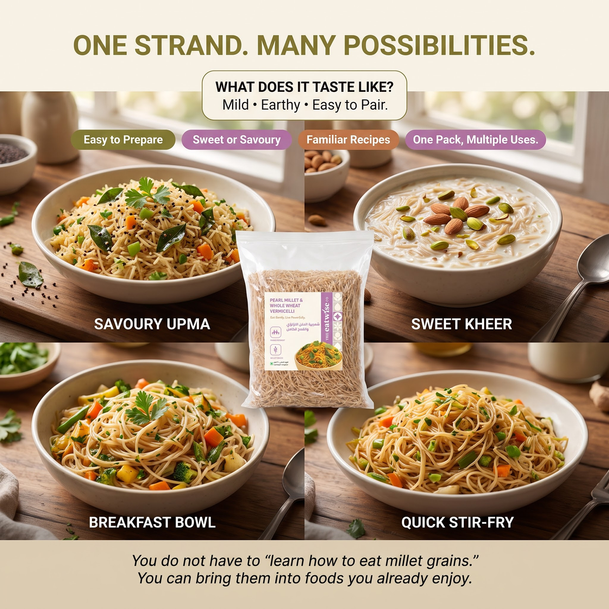Pearl Millet & Whole Wheat Vermicelli