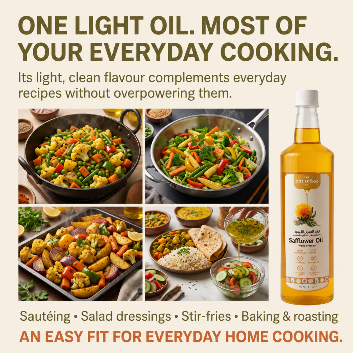 Safflower Oil - (Woodpressed)