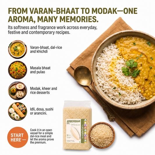Ambemohar Brown Rice (Unpolished)