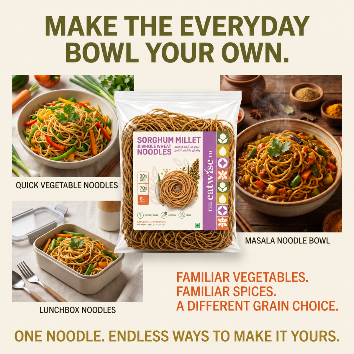 Sorghum Millet & Whole Wheat Noodles