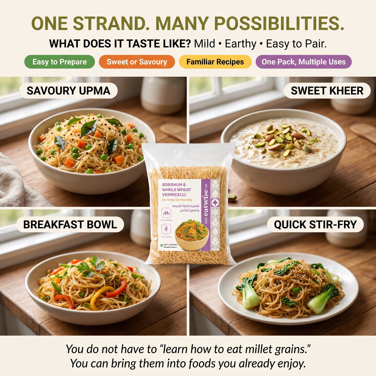 Sorghum & Whole Wheat Vermicelli