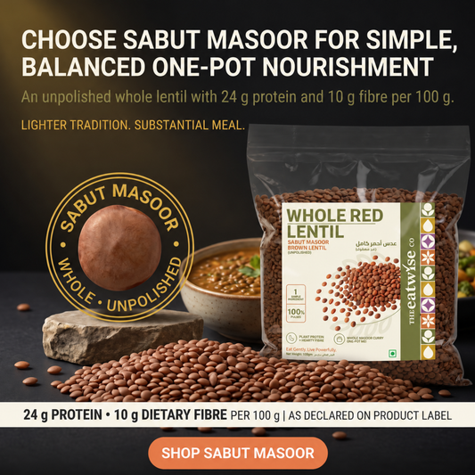 Whole Red Lentil (Sabut Masoor) – Unpolished 500gm