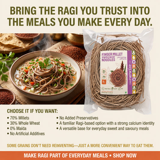 Finger Millet whole wheat noodles