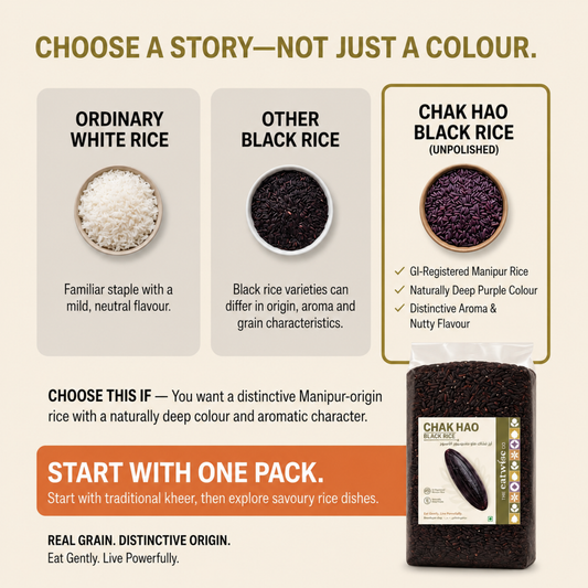 Chak Hao Black Rice(Unpolished)