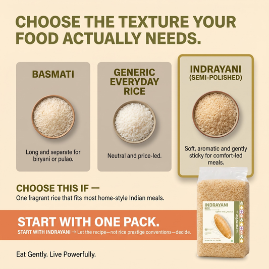 Indrayani Brown Rice (Semi-Polished)