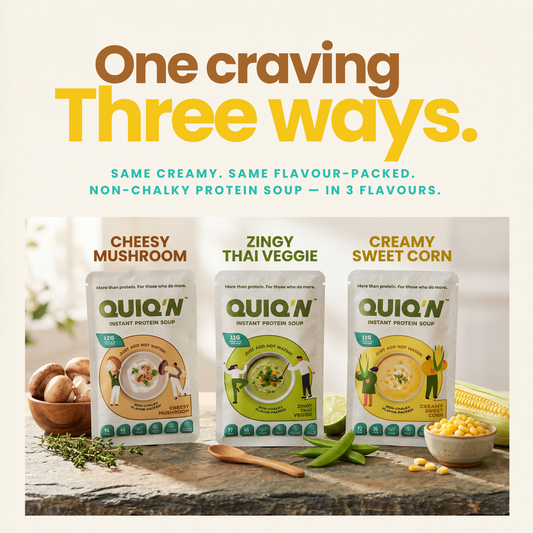 QUIQ'N Instant Protein Soup – Creamy Sweet Corn
