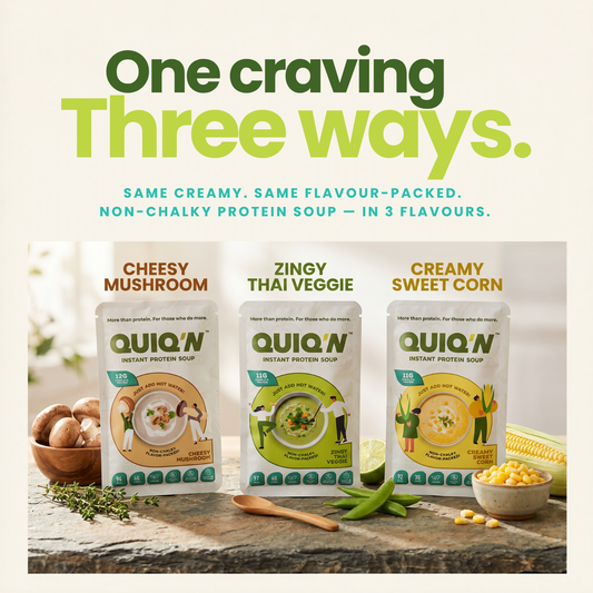 QUIQ'N Instant Protein Soup – Zingy thai veggie