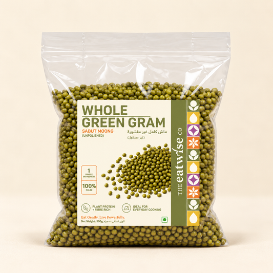 Whole Green Gram (Sabut Moong) – Unpolished  500 gm