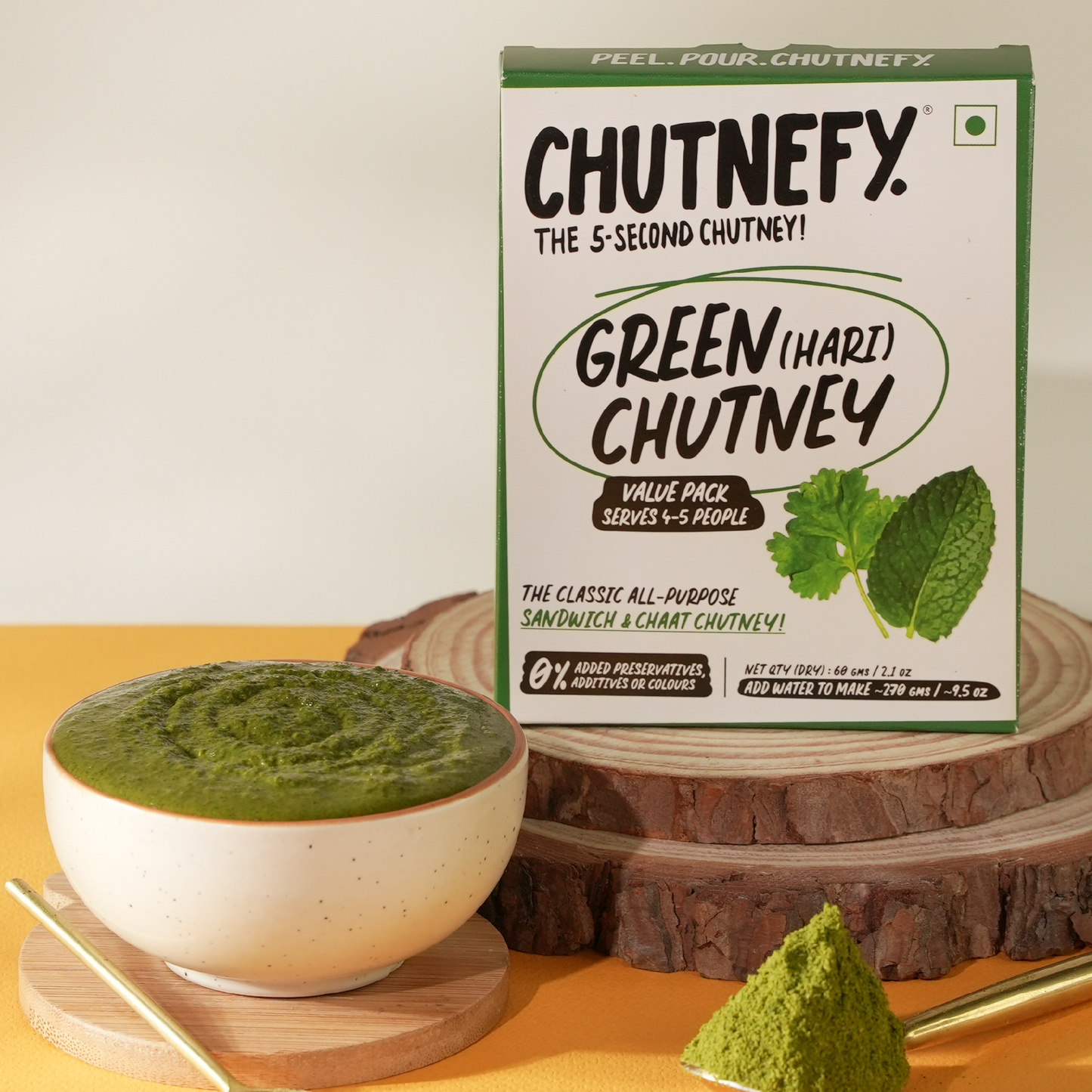 Green(hari) chutney